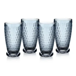 Villeroy & Boch Glassware|Boston Colored Highball / Tumbler in Blue, Set of 4