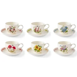 Portmeirion Dinnerware|Botanic Garden Meadow Breakfast Cups & Saucers, Set of 6