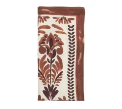 Kim Seybert Place Settings & Linens|Botanica Napkin in Ivory & Brown, Set of 4