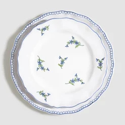 Z.d.G. Dinnerware|Bouclette Dinner Plate in Bleu Égyptien