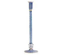 Kim Seybert Candles|Braid Candle Holder in Blue