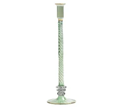 Kim Seybert Candles|Braid Candle Holder in Green