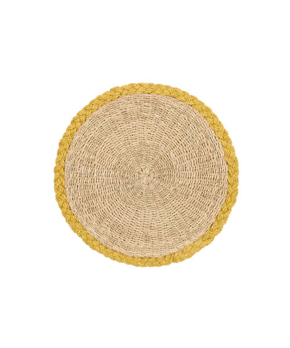 Rebecca Udall Place Settings & Linens|Braided Abaca Placemat in Natural & Straw