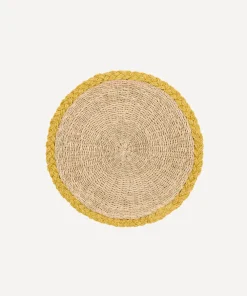 Rebecca Udall Place Settings & Linens|Braided Abaca Placemat in Natural & Straw