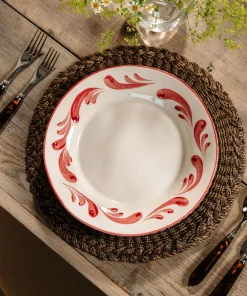 Rebecca Udall Place Settings & Linens|Braided Abaca Placemat in Chocolate