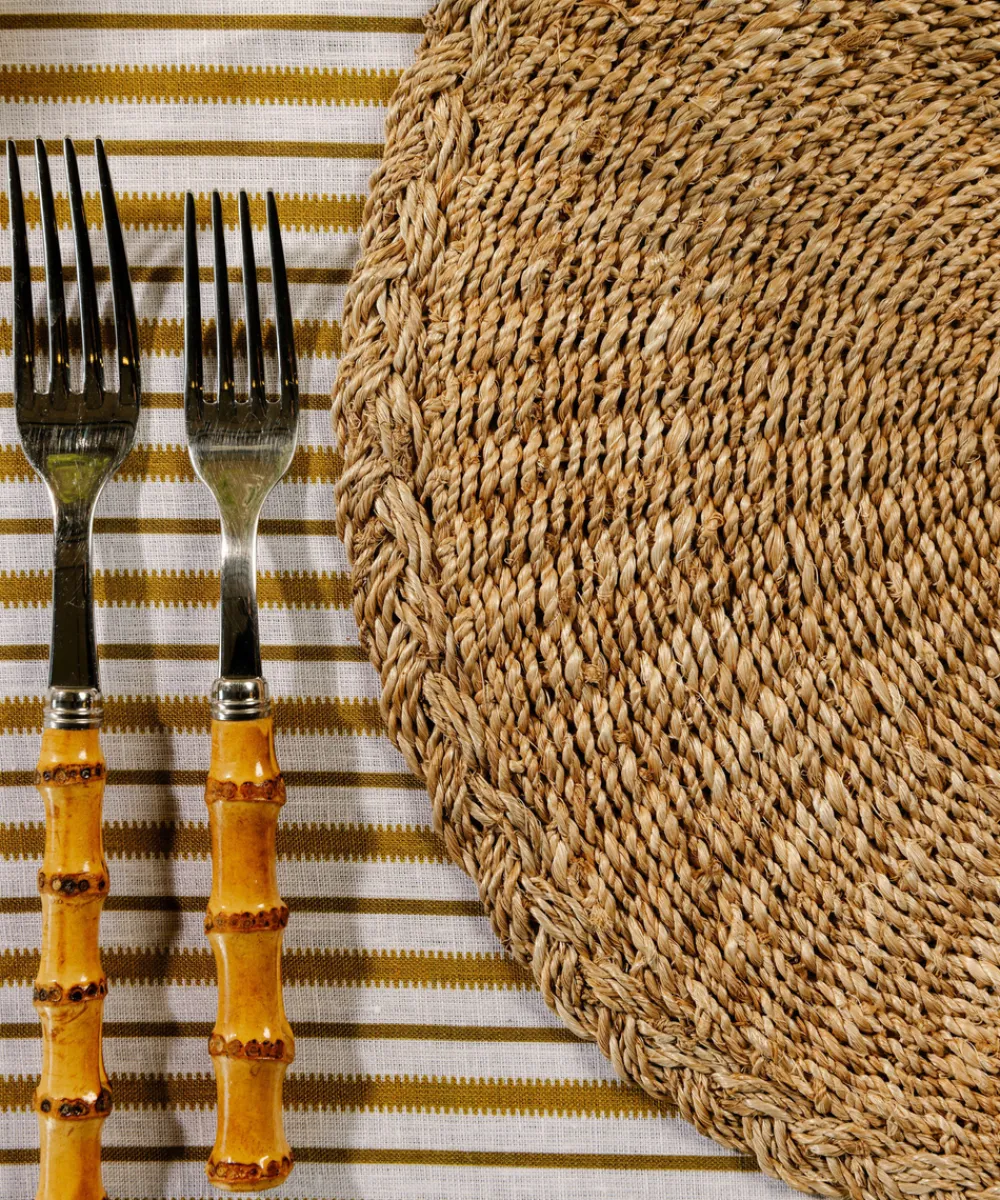 Rebecca Udall Place Settings & Linens|Braided Abaca Placemat in Natural