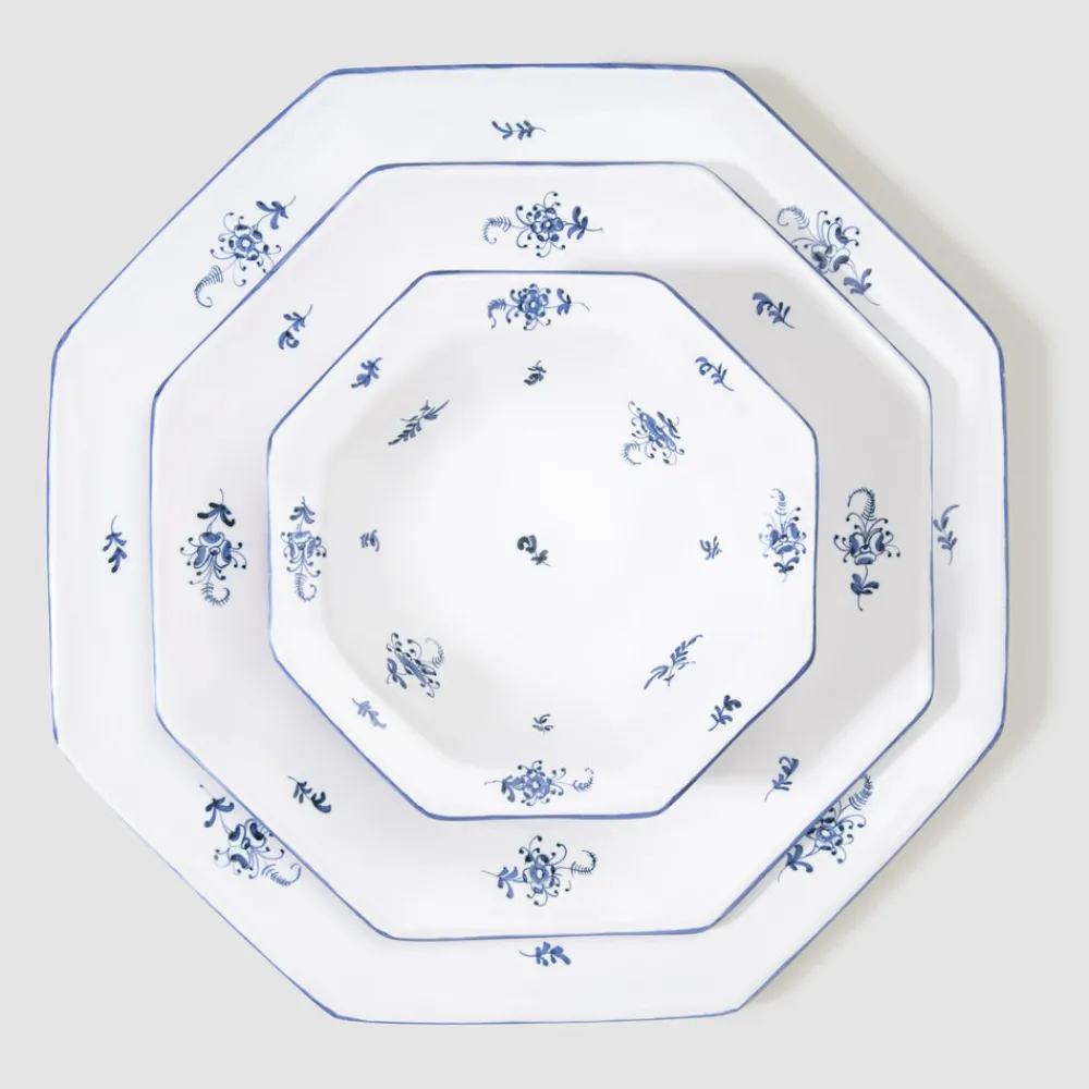 Z.d.G. Dinnerware|Brindille Salad/Starter Plate, Bleu Moustiers
