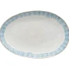 Costa Nova Dinnerware|Brisa Collection Oval Platter 16" in Ria Blue