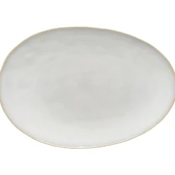 Costa Nova Dinnerware|Brisa Collection Oval Platter 16" in Branca