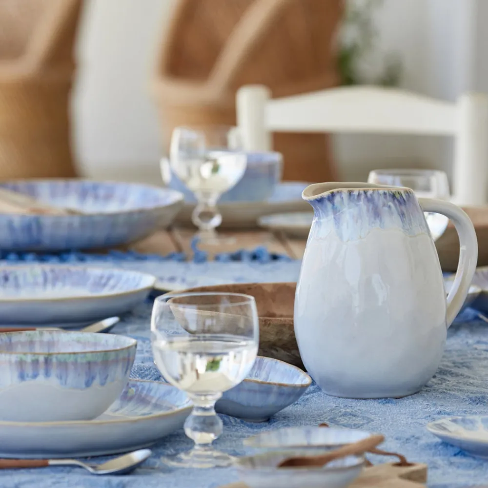 Costa Nova Glassware|Brisa Collection Pitcher 60 oz. in Ria Blue