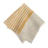 Caravan Place Settings & Linens|Brittany Natural Napkins in Natural & Mustard, Set of 4