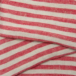 Caravan Place Settings & Linens|Brittany Natural Napkins in Natural & Red, Set of 4