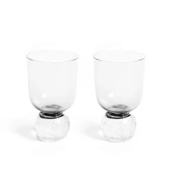 Misette Glassware|Bubble Glass Tumbler in Clear, Set of 2
