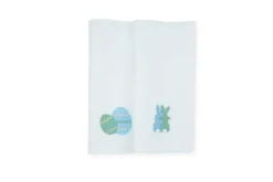 TriChi Design Place Settings & Linens|Bunny and Egg Linen Napkin, Set of 2