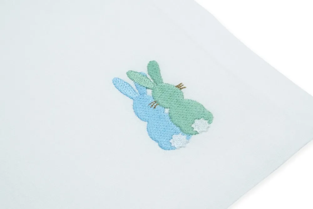 TriChi Design Place Settings & Linens|Bunny and Egg Linen Napkin, Set of 2