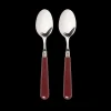 Late Afternoon Flatware|Burgundy Teaspoons, Set of 2