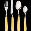 Late Afternoon Flatware|Butter Yellow Cutlery, Set of 16