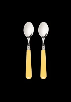Late Afternoon Flatware|Butter Yellow Teaspoons, Set of 2