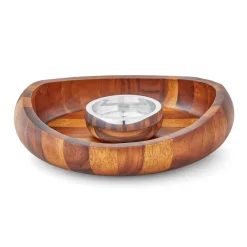 Nambe Dinnerware|Butterfly Chip & Dip