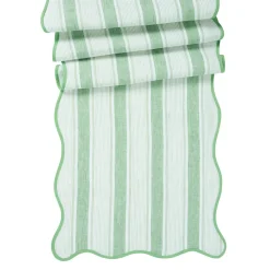 Juliska Place Settings & Linens|Cabana Stripe 18" x 90" Table Runner in Seagrass
