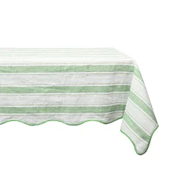 Juliska Place Settings & Linens|Cabana Stripe 60" x 120" Tablecloth in Seagrass