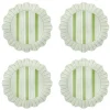 Juliska Dinnerware|Cabana Stripe Melamine Dessert/Salad Plate, Set of 4 in Seagrass