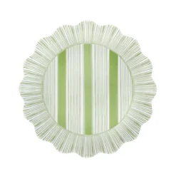 Juliska Dinnerware|Cabana Stripe Melamine Dessert/Salad Plate Assorted, Set of 4 in Multi