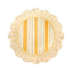 Juliska Dinnerware|Cabana Stripe Melamine Dessert/Salad Plate Assorted, Set of 4 in Multi