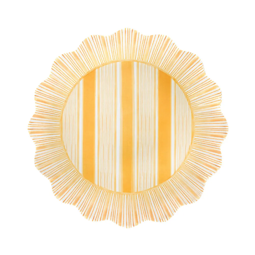 Juliska Dinnerware|Cabana Stripe Melamine Dessert/Salad Plate Assorted, Set of 4 in Multi