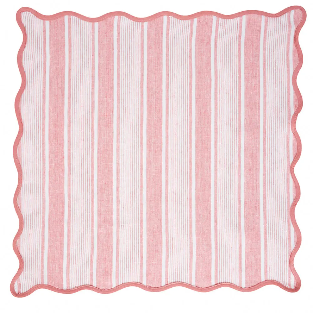 Juliska Place Settings & Linens|Cabana Stripe Napkin Assorted, Set of 4 in Multi