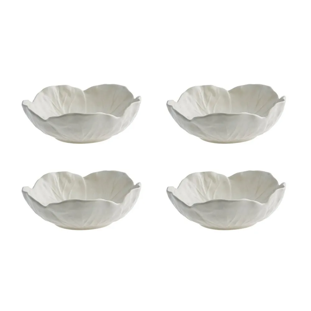 Bordallo Pinheiro Dinnerware|Cabbage Bowl 15 oz, Set of 4
