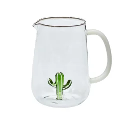 Maison Margaux Glassware|Cactus Jug in Green