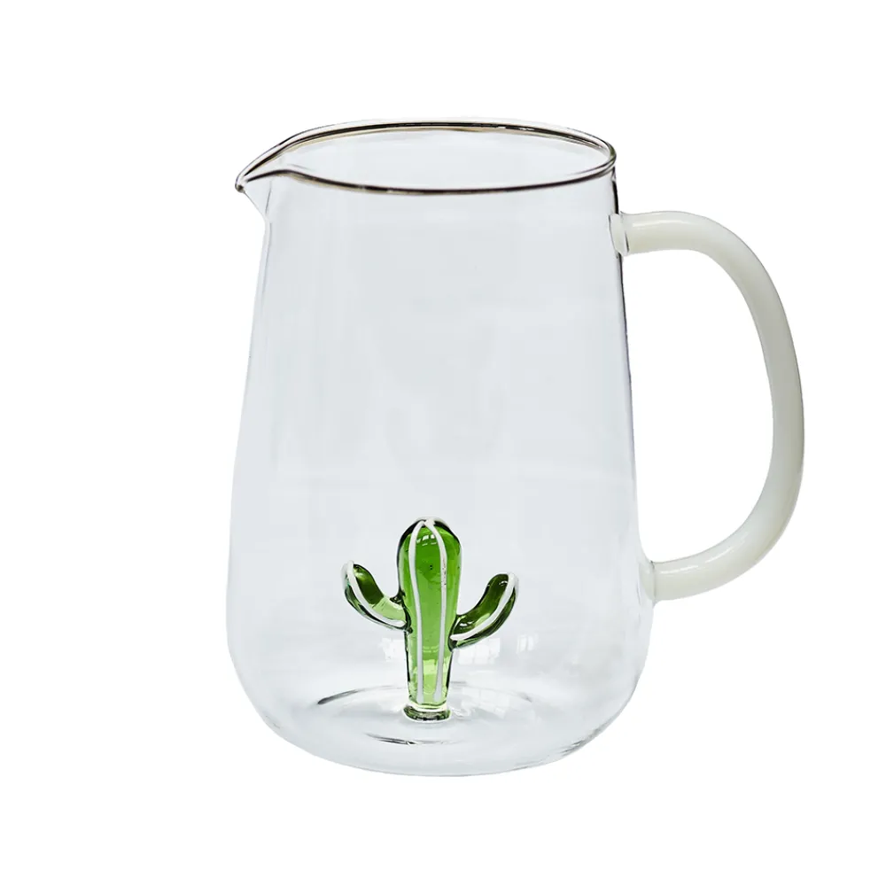 Maison Margaux Glassware|Cactus Jug in Green