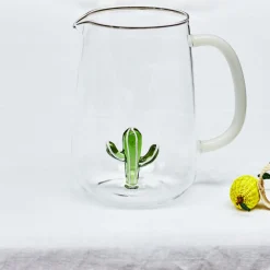 Maison Margaux Glassware|Cactus Jug in Green