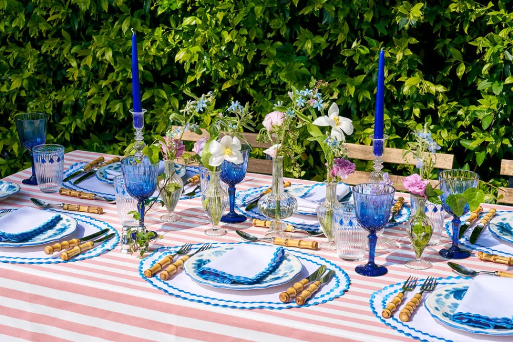 Loulou La Dune Place Settings & Linens|Callie In Pink Tablecloth