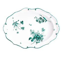 Z.d.G. Dinnerware|Camaieu Medium Oval Dish in Vert