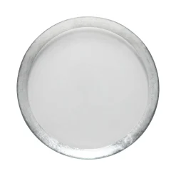 Costa Nova Dinnerware|Camilla Collection Charger Plates in Silver, Set of 6