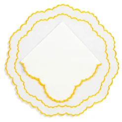 Loulou La Dune Place Settings & Linens|Camille Linen Placemats and Napkins, Set of 12