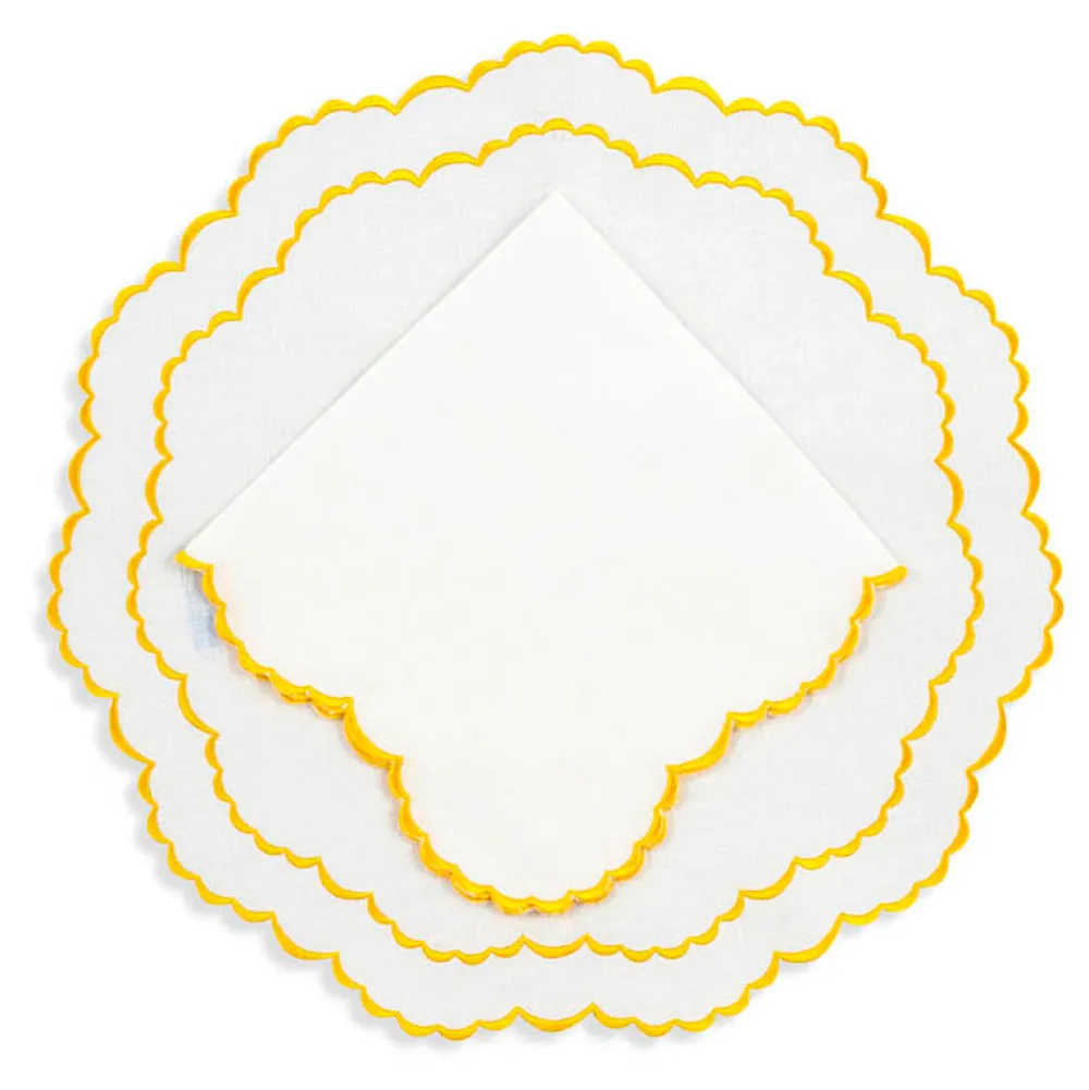 Loulou La Dune Place Settings & Linens|Camille Linen Placemats and Napkins, Set of 12