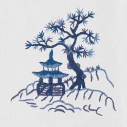 Henry Handwork Place Settings & Linens|Canton Blue Napkin