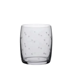 The Vintage List Glassware|Carafe Glasses with Stars Design, Set of Four