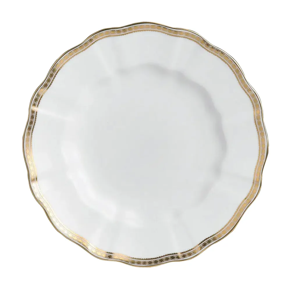 Royal Crown Derby Dinnerware|Carlton Gold Dinner Plate