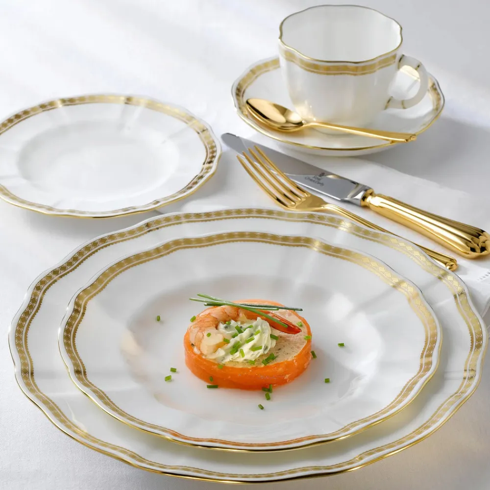 Royal Crown Derby Dinnerware|Carlton Gold Salad Plate