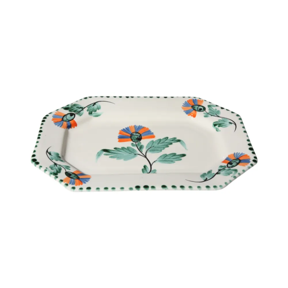 Carolina Irving and Daughters Dinnerware|Carnation Octagonal Platter