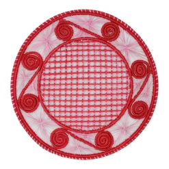 Cabana Place Settings & Linens|Cartagena Placemat Red
