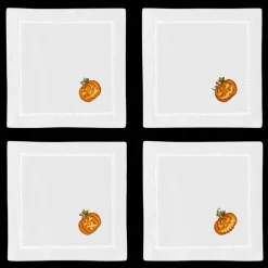 Henry Handwork Place Settings & Linens|Carved Pumpkins Mixed Cocktail Set
