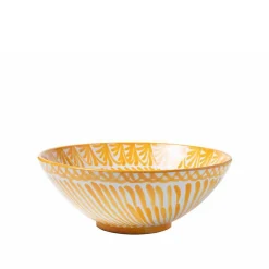 Pomelo Casa Dinnerware|Casa Amarilla Large Bowl with Hand-painted Designs