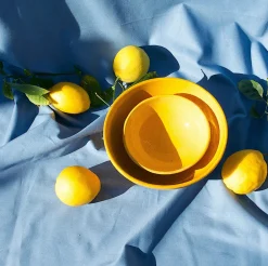 Pomelo Casa Dinnerware|Casa Amarilla Medium Bowl with Yellow Glaze