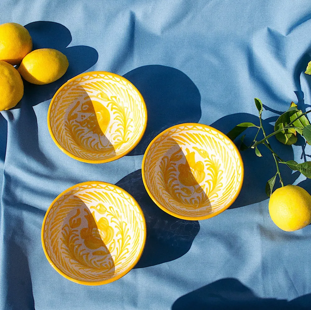 Pomelo Casa Dinnerware|Casa Amarilla Small Bowl with Hand-painted Designs