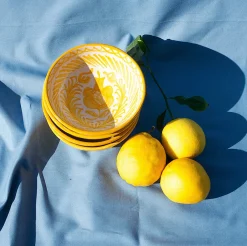 Pomelo Casa Dinnerware|Casa Amarilla Small Bowl with Hand-painted Designs